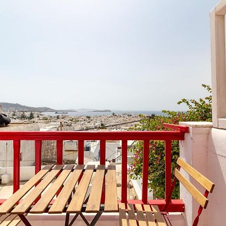 Elenitas Town House With Balcony And Sea View Leilighet Mykonos Town Eksteriør bilde