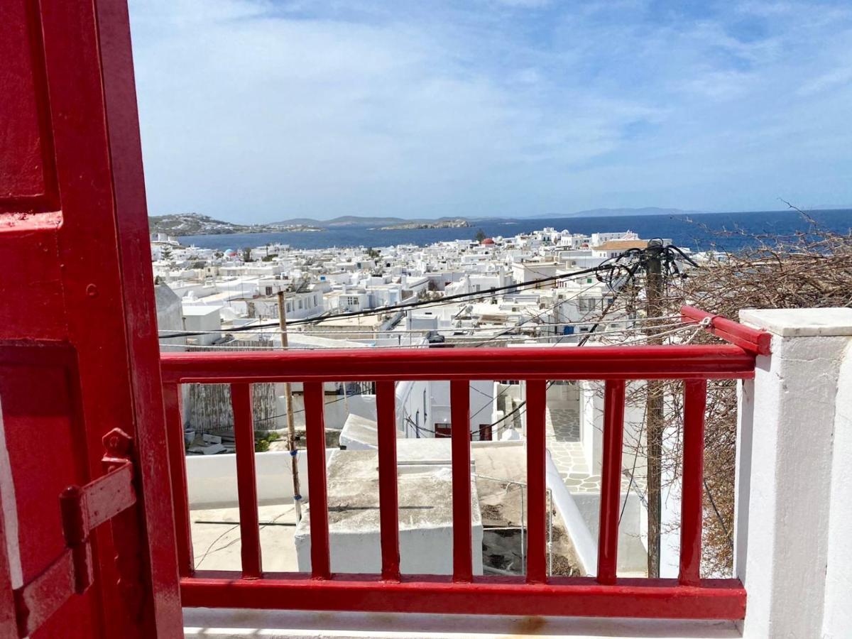 Elenitas Town House With Balcony And Sea View Leilighet Mykonos Town Eksteriør bilde