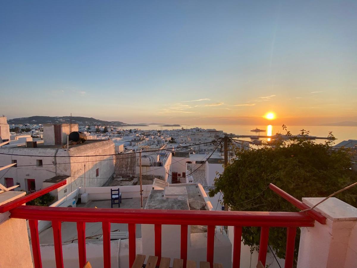 Elenitas Town House With Balcony And Sea View Leilighet Mykonos Town Eksteriør bilde
