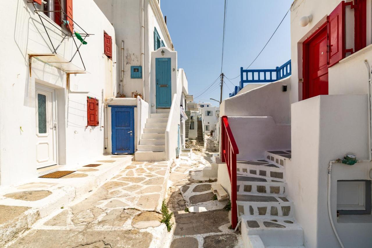 Elenitas Town House With Balcony And Sea View Leilighet Mykonos Town Eksteriør bilde